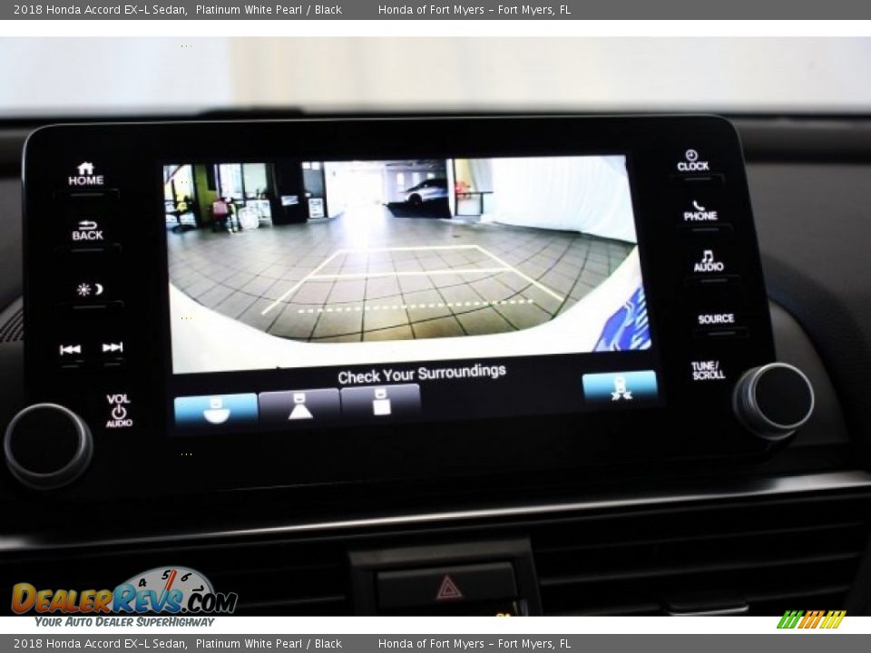 2018 Honda Accord EX-L Sedan Platinum White Pearl / Black Photo #18