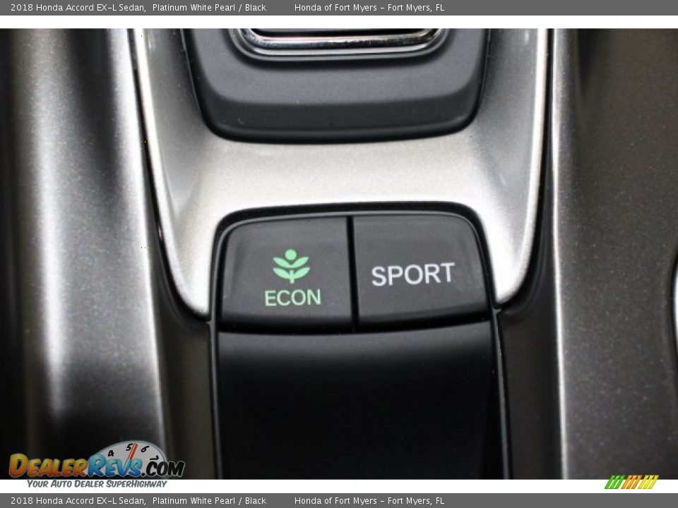 2018 Honda Accord EX-L Sedan Platinum White Pearl / Black Photo #21