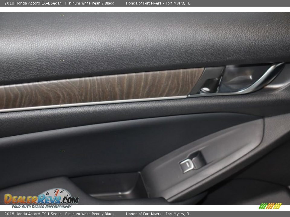 2018 Honda Accord EX-L Sedan Platinum White Pearl / Black Photo #22