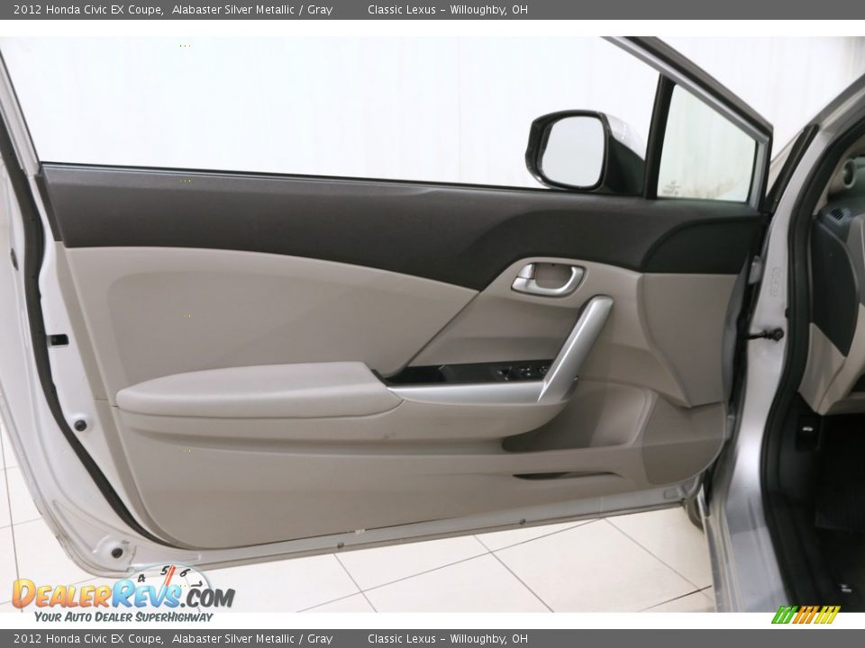 2012 Honda Civic EX Coupe Alabaster Silver Metallic / Gray Photo #4