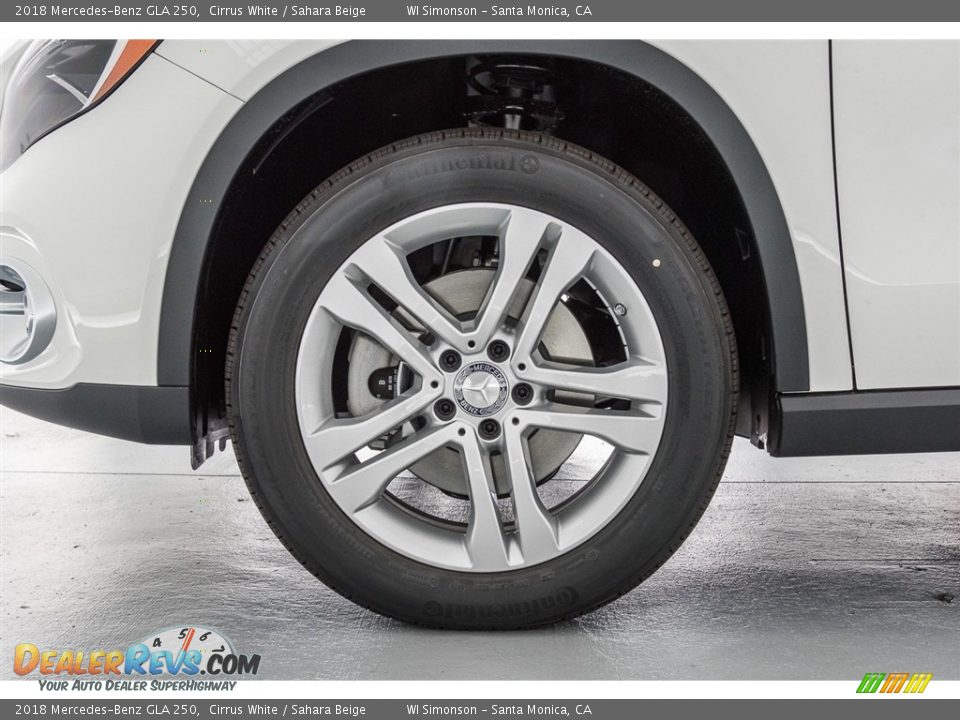 2018 Mercedes-Benz GLA 250 Cirrus White / Sahara Beige Photo #9