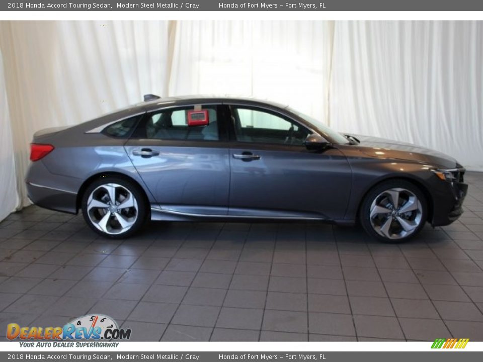 2018 Honda Accord Touring Sedan Modern Steel Metallic / Gray Photo #3