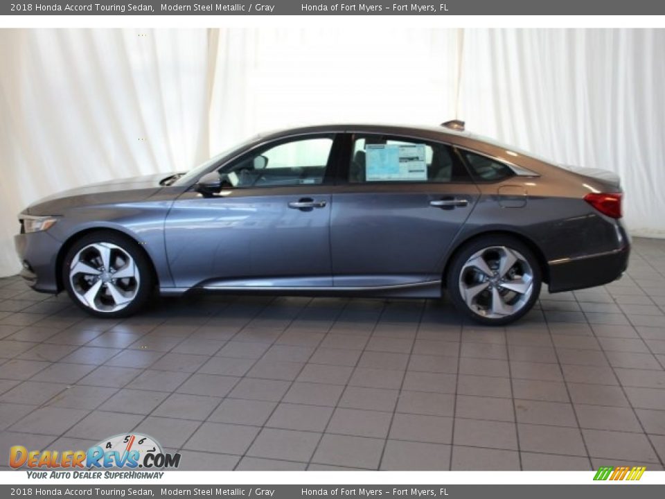2018 Honda Accord Touring Sedan Modern Steel Metallic / Gray Photo #5