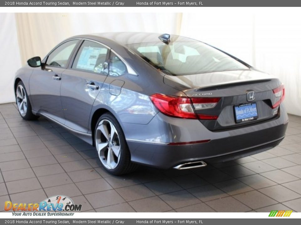 2018 Honda Accord Touring Sedan Modern Steel Metallic / Gray Photo #6