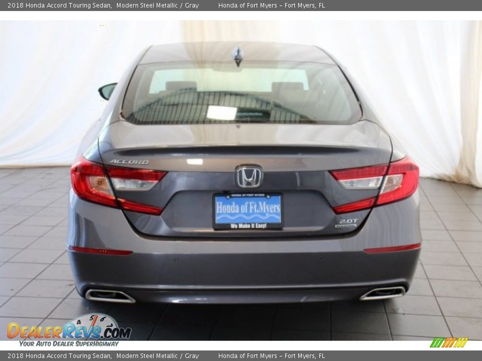 2018 Honda Accord Touring Sedan Modern Steel Metallic / Gray Photo #7