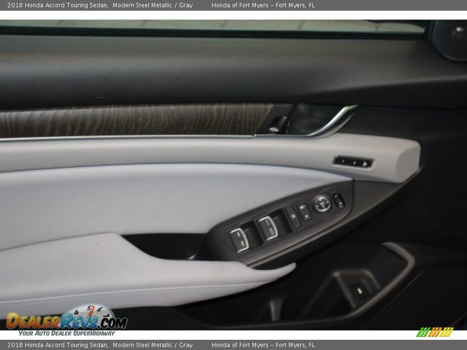 2018 Honda Accord Touring Sedan Modern Steel Metallic / Gray Photo #9