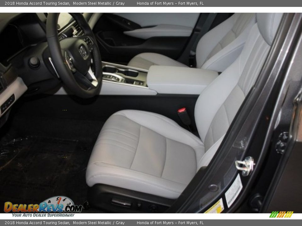 2018 Honda Accord Touring Sedan Modern Steel Metallic / Gray Photo #12