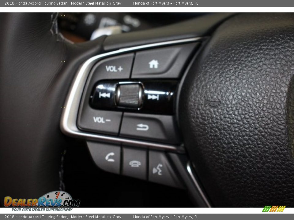 2018 Honda Accord Touring Sedan Modern Steel Metallic / Gray Photo #14