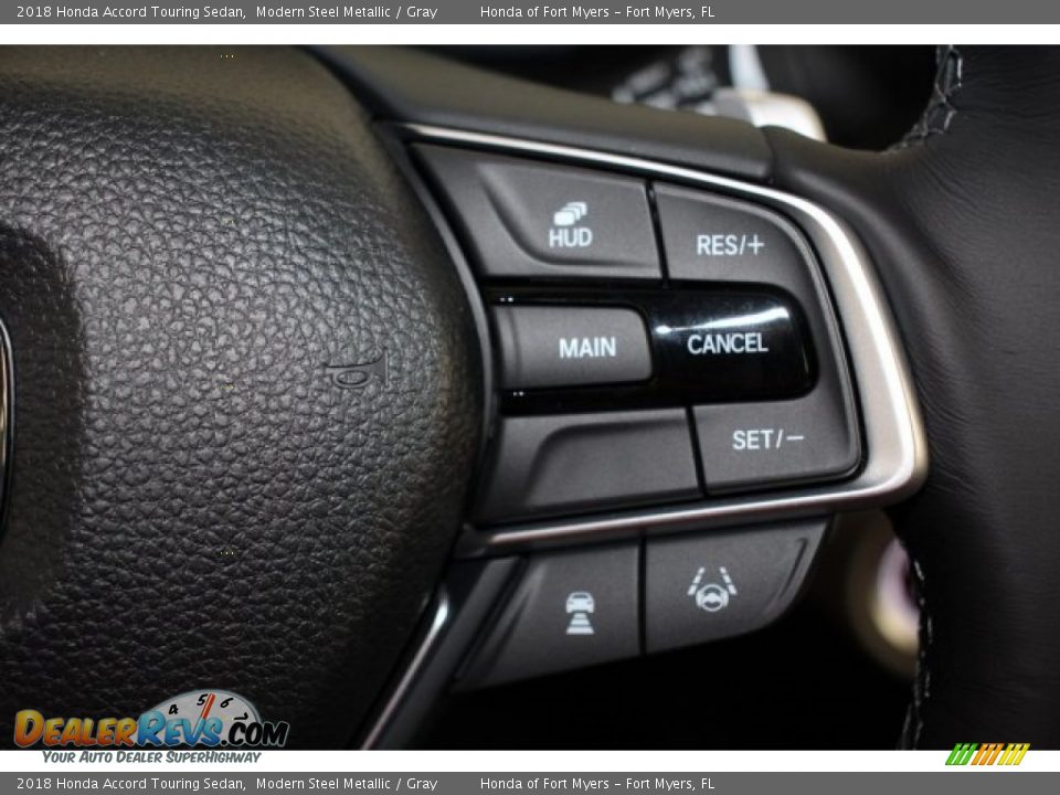 2018 Honda Accord Touring Sedan Modern Steel Metallic / Gray Photo #15