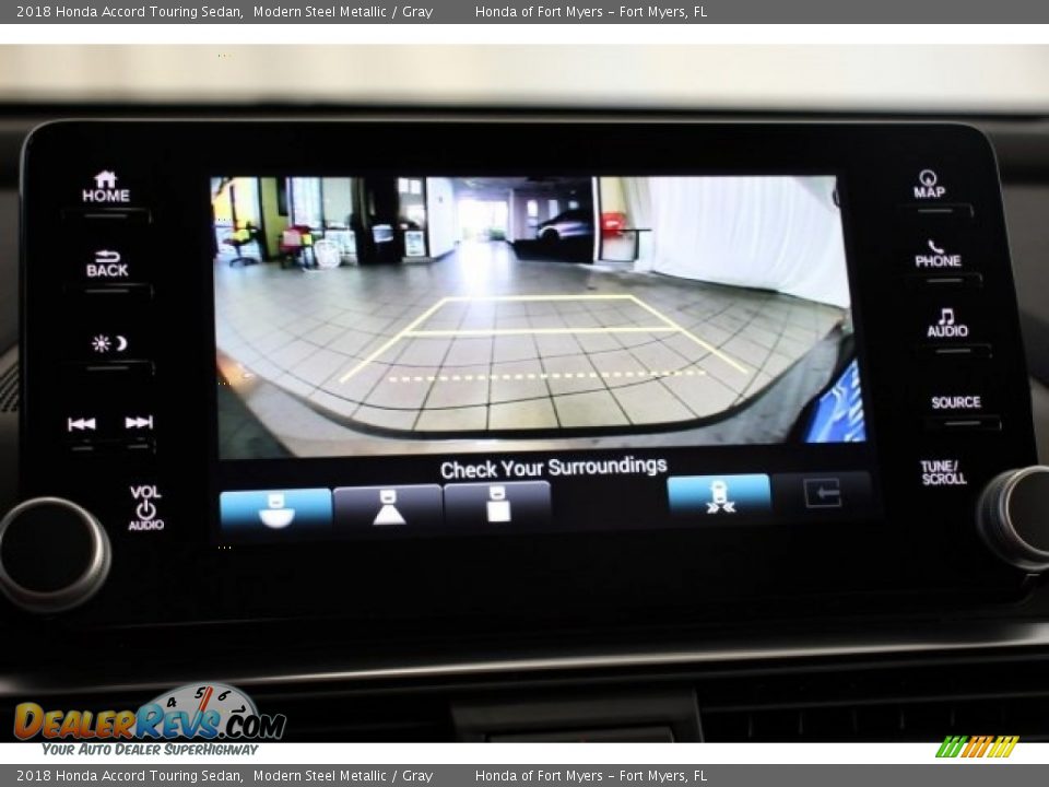 2018 Honda Accord Touring Sedan Modern Steel Metallic / Gray Photo #19
