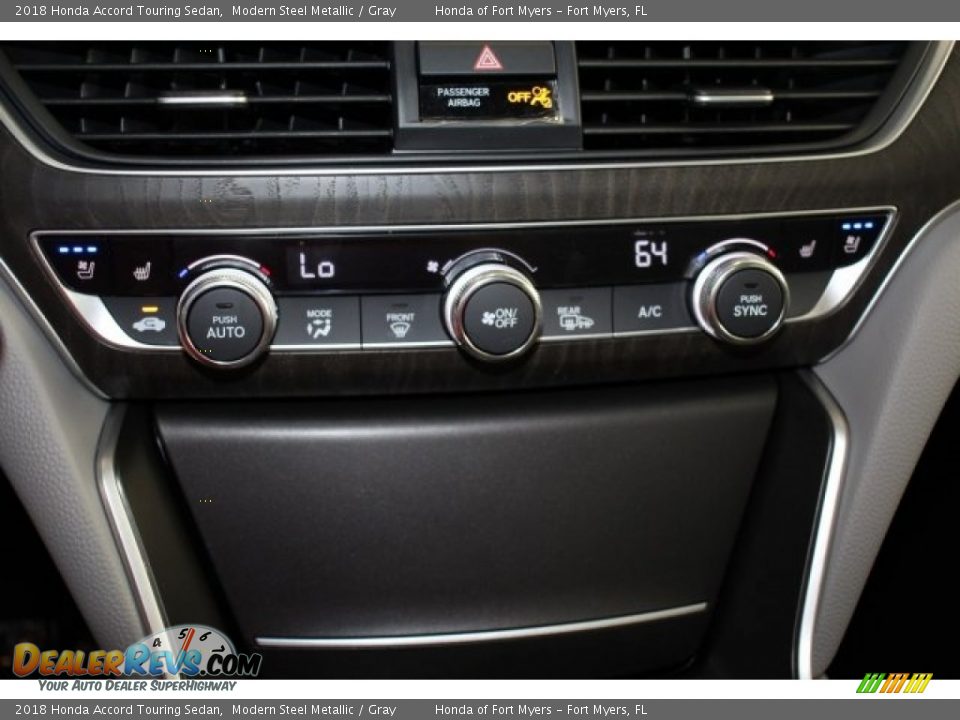 2018 Honda Accord Touring Sedan Modern Steel Metallic / Gray Photo #20