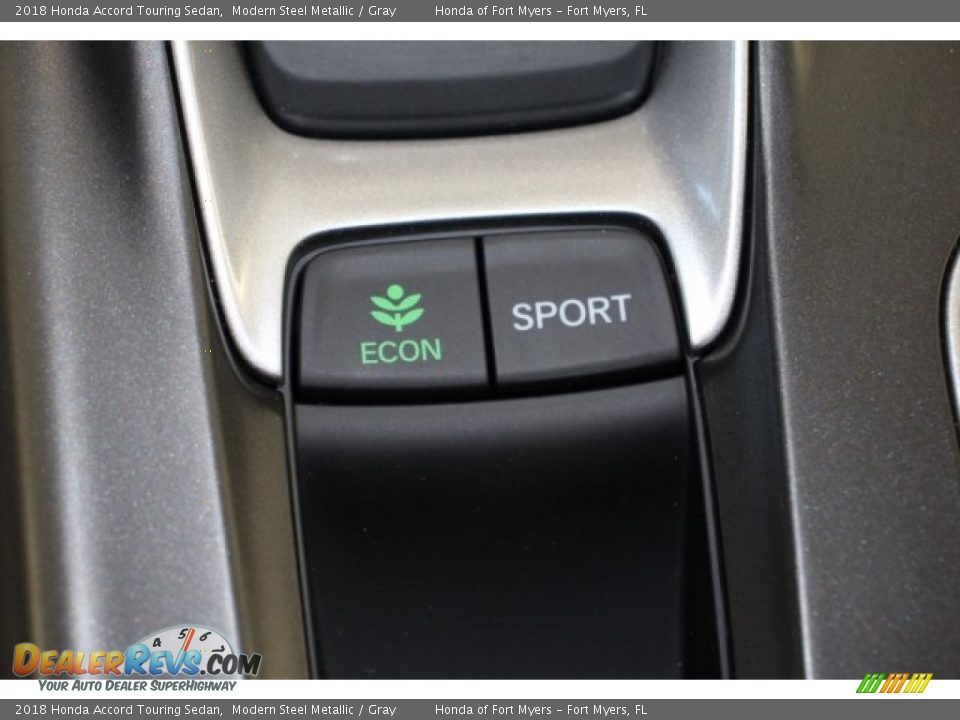 2018 Honda Accord Touring Sedan Modern Steel Metallic / Gray Photo #22