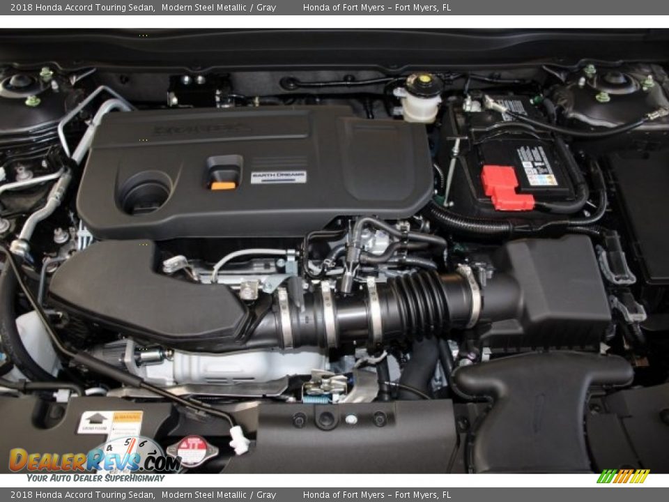 2018 Honda Accord Touring Sedan Modern Steel Metallic / Gray Photo #27