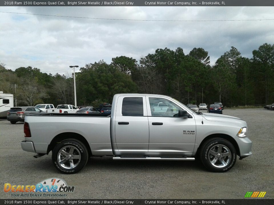 Bright Silver Metallic 2018 Ram 1500 Express Quad Cab Photo #6