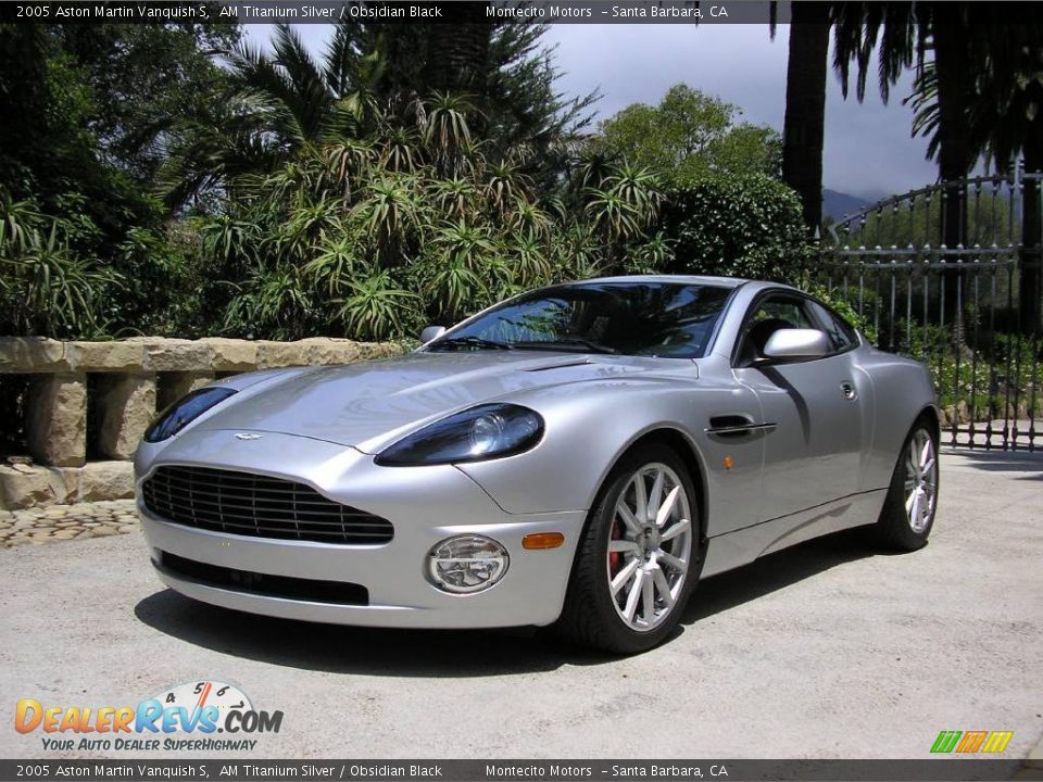2005 Aston Martin Vanquish S AM Titanium Silver / Obsidian Black Photo #1