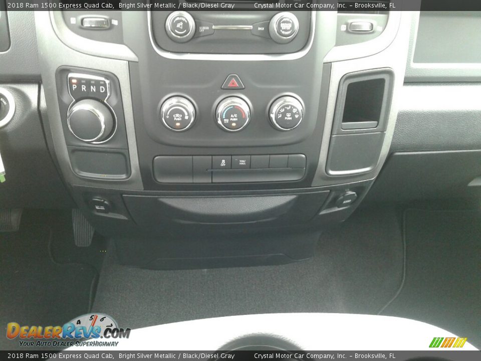 2018 Ram 1500 Express Quad Cab Bright Silver Metallic / Black/Diesel Gray Photo #16