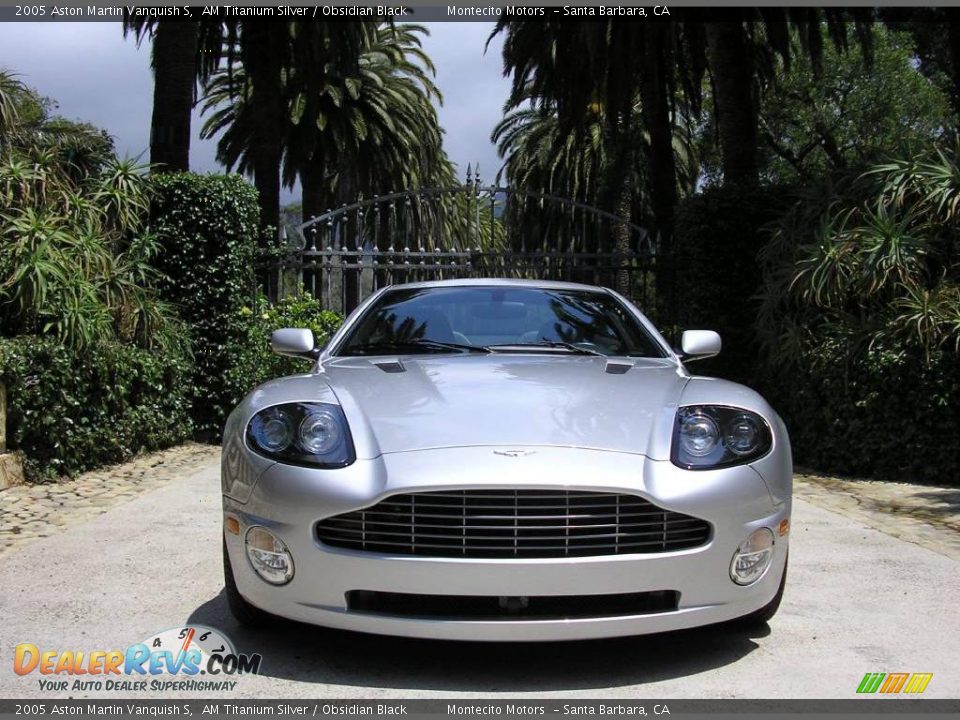 2005 Aston Martin Vanquish S AM Titanium Silver / Obsidian Black Photo #4