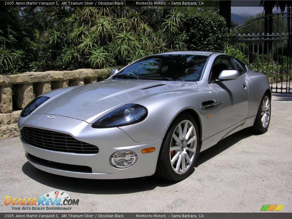 2005 Aston Martin Vanquish S AM Titanium Silver / Obsidian Black Photo #5