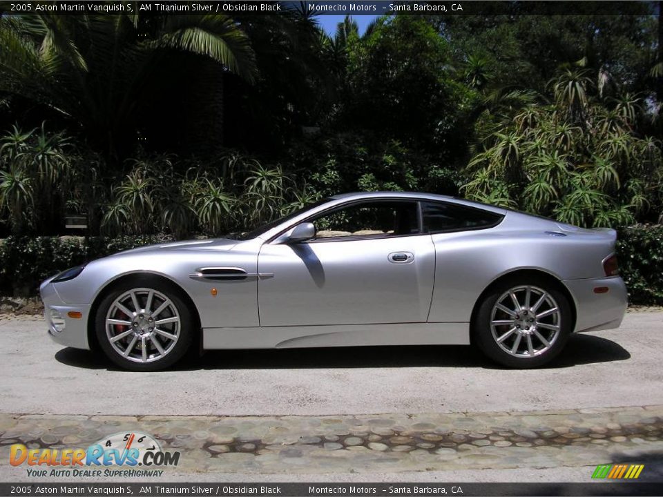 2005 Aston Martin Vanquish S AM Titanium Silver / Obsidian Black Photo #6