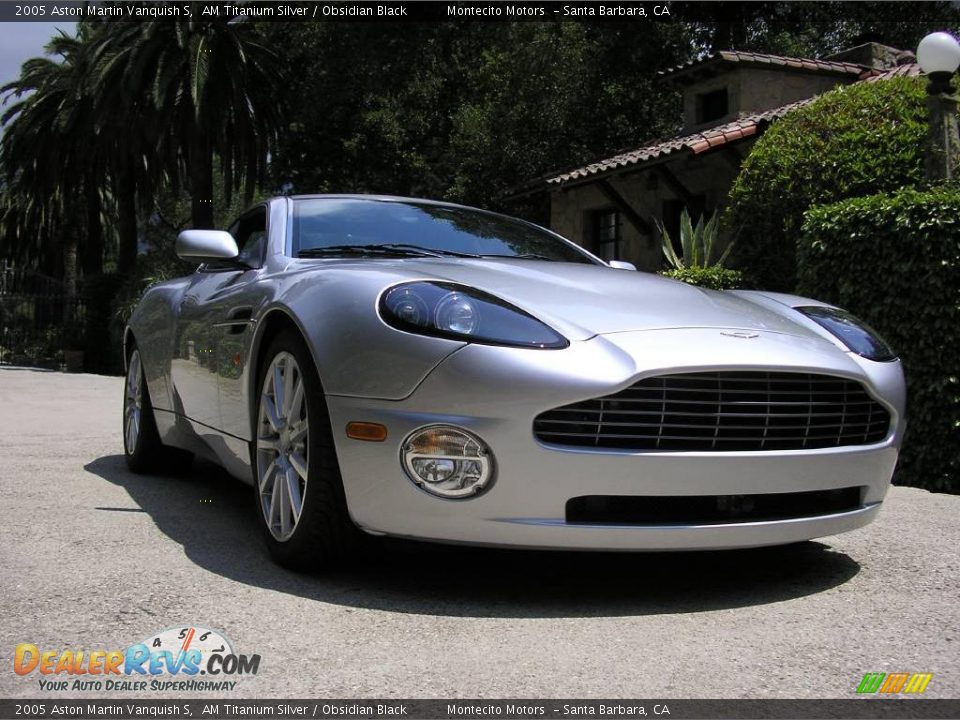 2005 Aston Martin Vanquish S AM Titanium Silver / Obsidian Black Photo #7