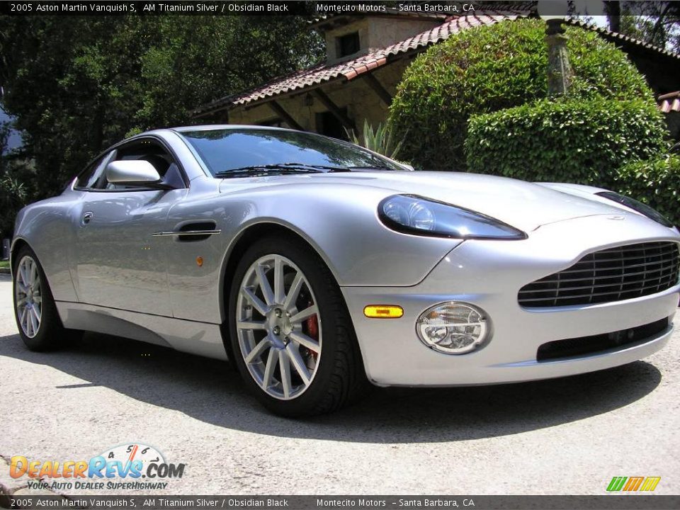2005 Aston Martin Vanquish S AM Titanium Silver / Obsidian Black Photo #9