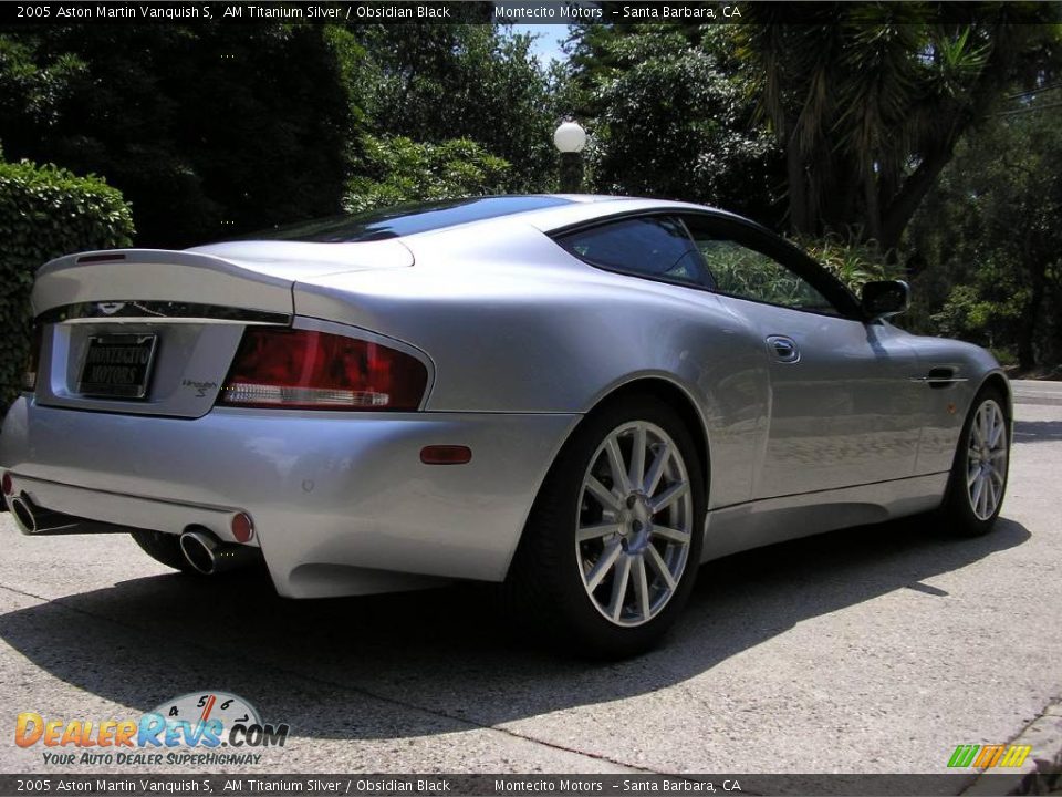 2005 Aston Martin Vanquish S AM Titanium Silver / Obsidian Black Photo #10