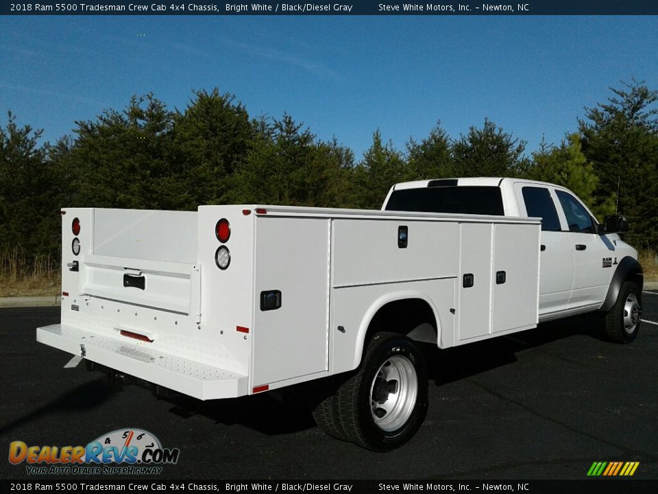 2018 Ram 5500 Tradesman Crew Cab 4x4 Chassis Bright White / Black/Diesel Gray Photo #9