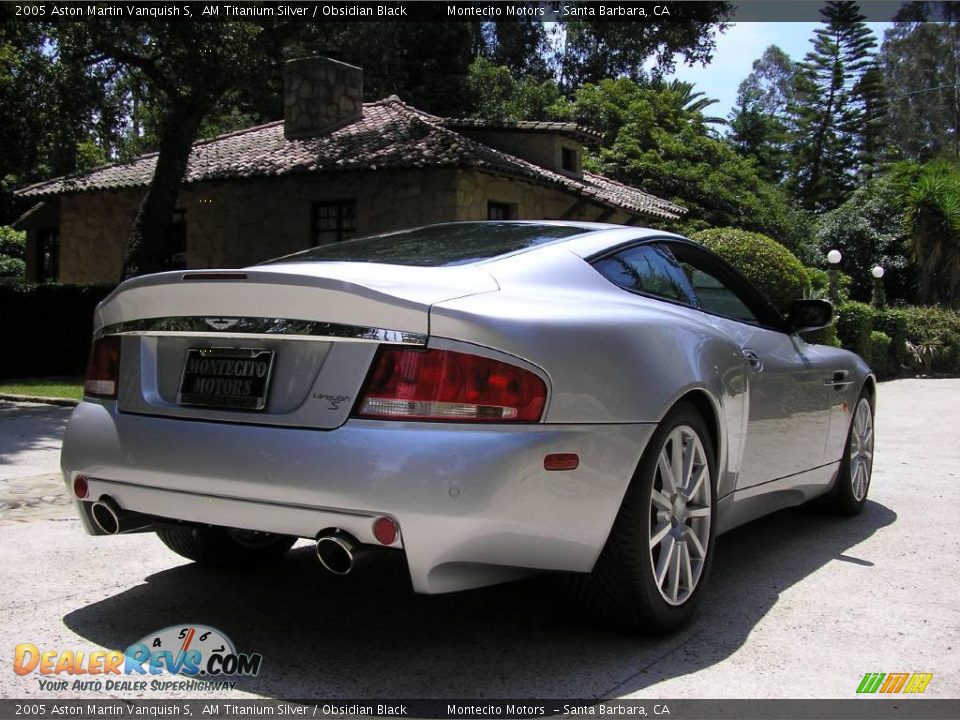 2005 Aston Martin Vanquish S AM Titanium Silver / Obsidian Black Photo #11