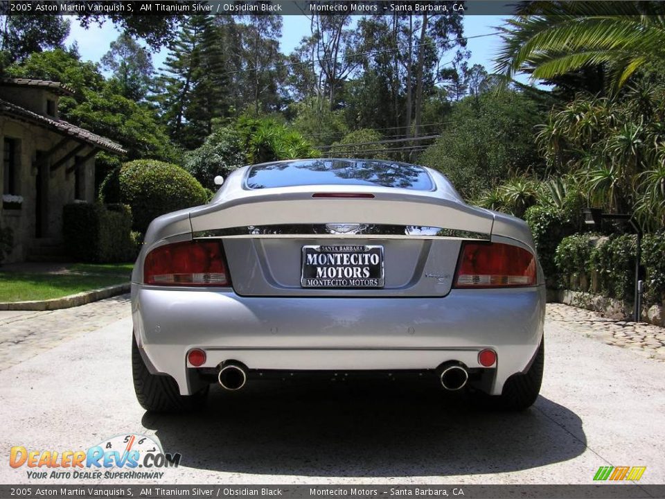 2005 Aston Martin Vanquish S AM Titanium Silver / Obsidian Black Photo #12