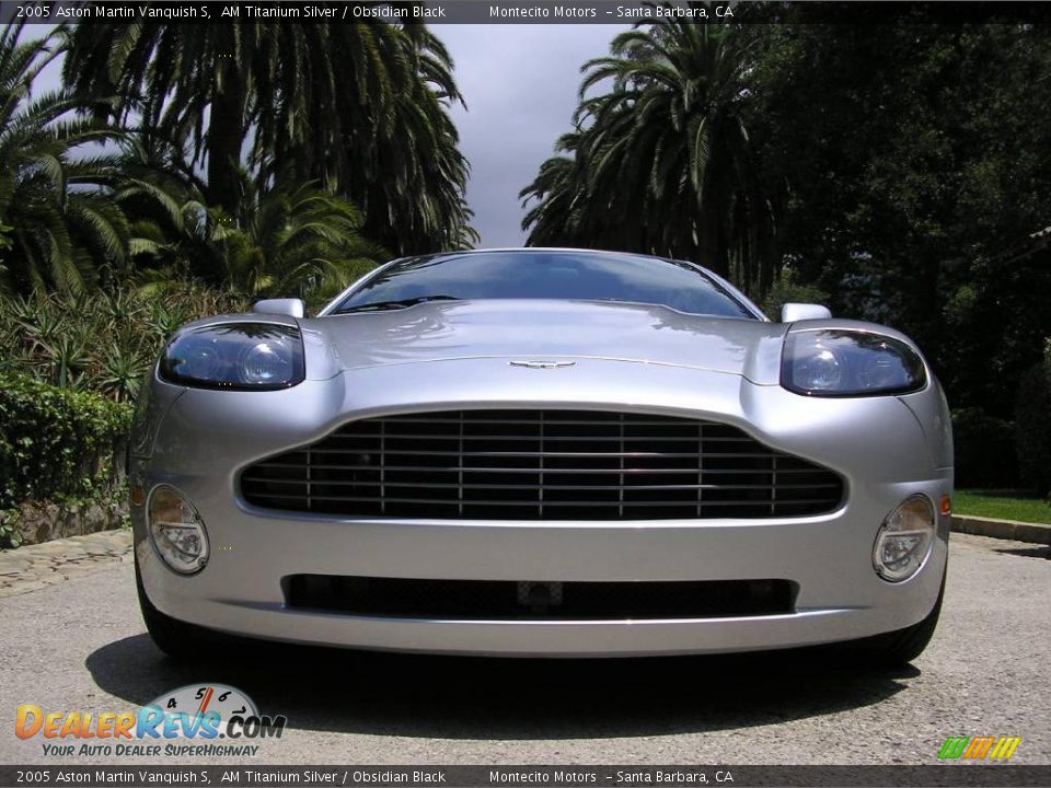 2005 Aston Martin Vanquish S AM Titanium Silver / Obsidian Black Photo #13