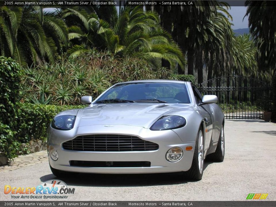 2005 Aston Martin Vanquish S AM Titanium Silver / Obsidian Black Photo #14