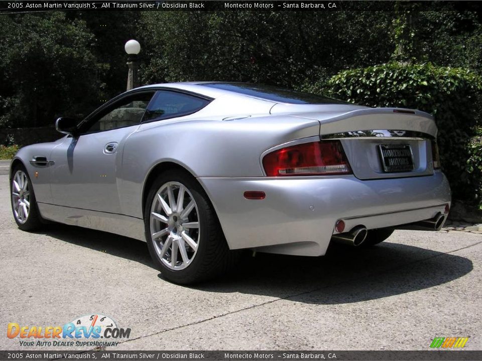 2005 Aston Martin Vanquish S AM Titanium Silver / Obsidian Black Photo #15