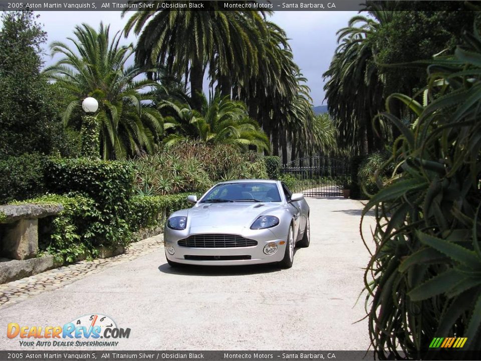 2005 Aston Martin Vanquish S AM Titanium Silver / Obsidian Black Photo #16