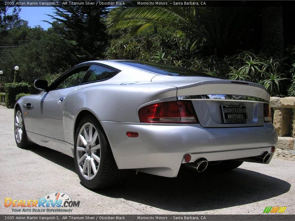2005 Aston Martin Vanquish S AM Titanium Silver / Obsidian Black Photo #19