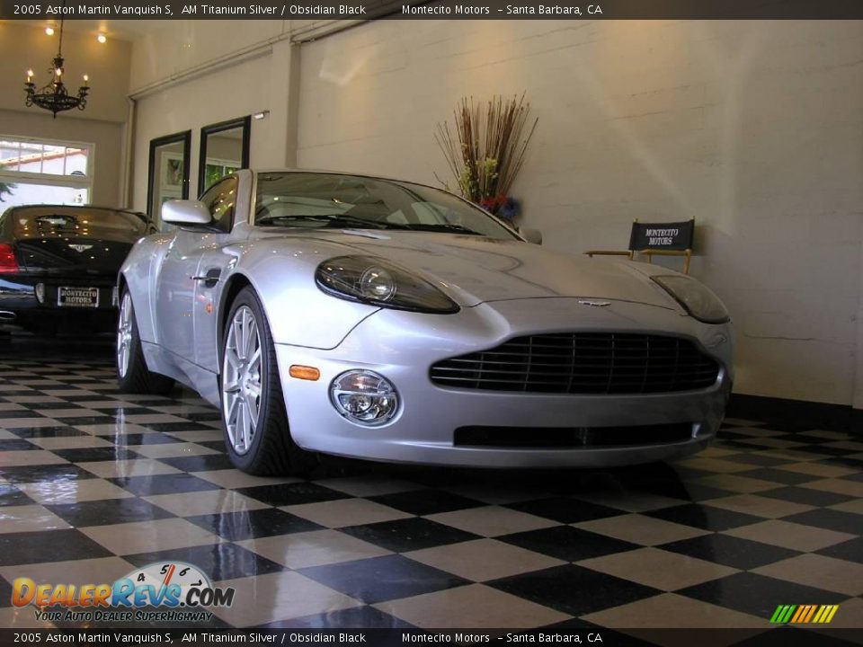 2005 Aston Martin Vanquish S AM Titanium Silver / Obsidian Black Photo #21