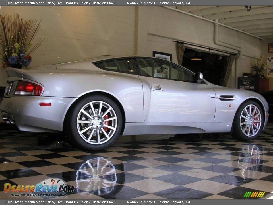 2005 Aston Martin Vanquish S AM Titanium Silver / Obsidian Black Photo #25