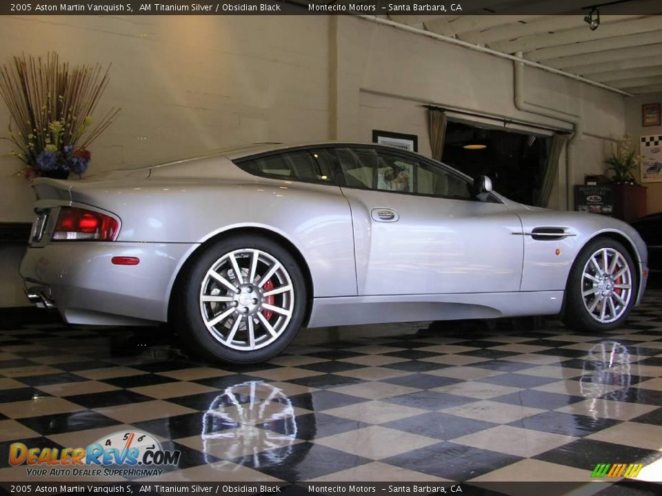 2005 Aston Martin Vanquish S AM Titanium Silver / Obsidian Black Photo #26
