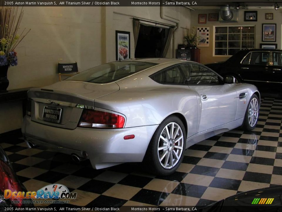 2005 Aston Martin Vanquish S AM Titanium Silver / Obsidian Black Photo #27