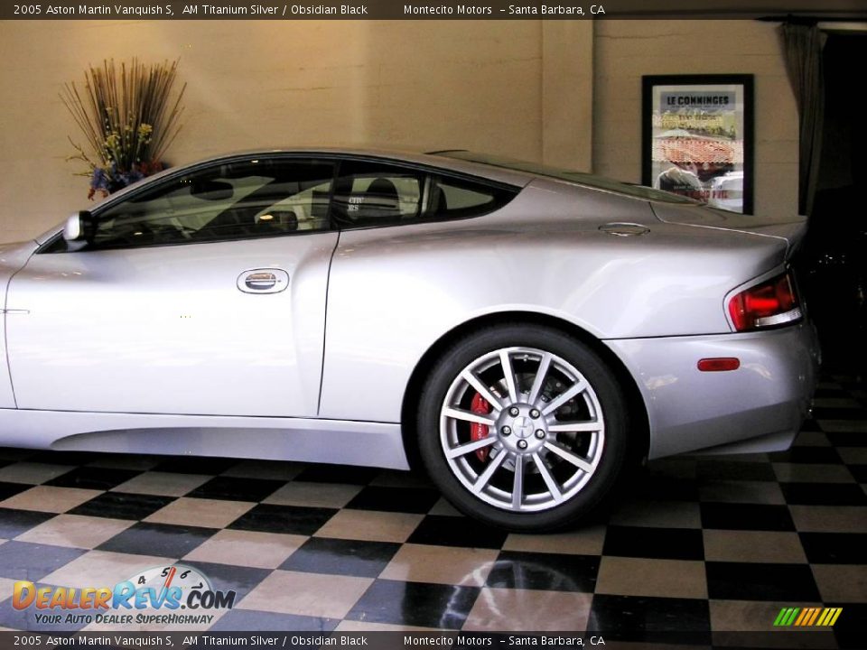 2005 Aston Martin Vanquish S AM Titanium Silver / Obsidian Black Photo #36