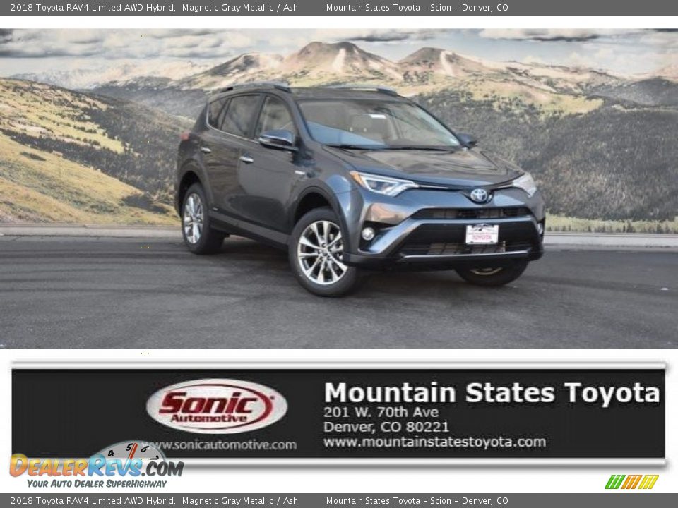 2018 Toyota RAV4 Limited AWD Hybrid Magnetic Gray Metallic / Ash Photo #1