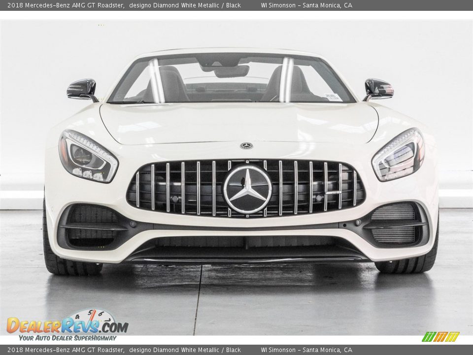 2018 Mercedes-Benz AMG GT Roadster designo Diamond White Metallic / Black Photo #2