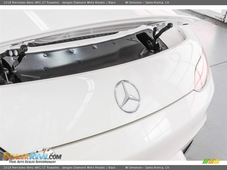 2018 Mercedes-Benz AMG GT Roadster designo Diamond White Metallic / Black Photo #7