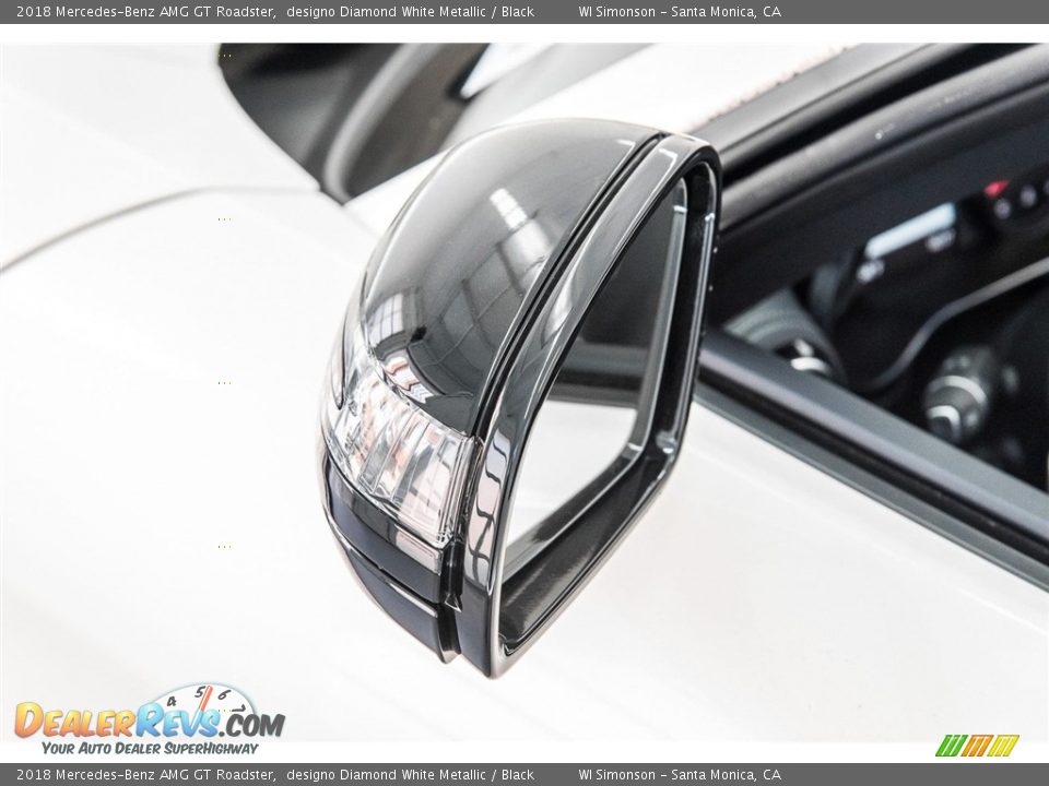 2018 Mercedes-Benz AMG GT Roadster designo Diamond White Metallic / Black Photo #15