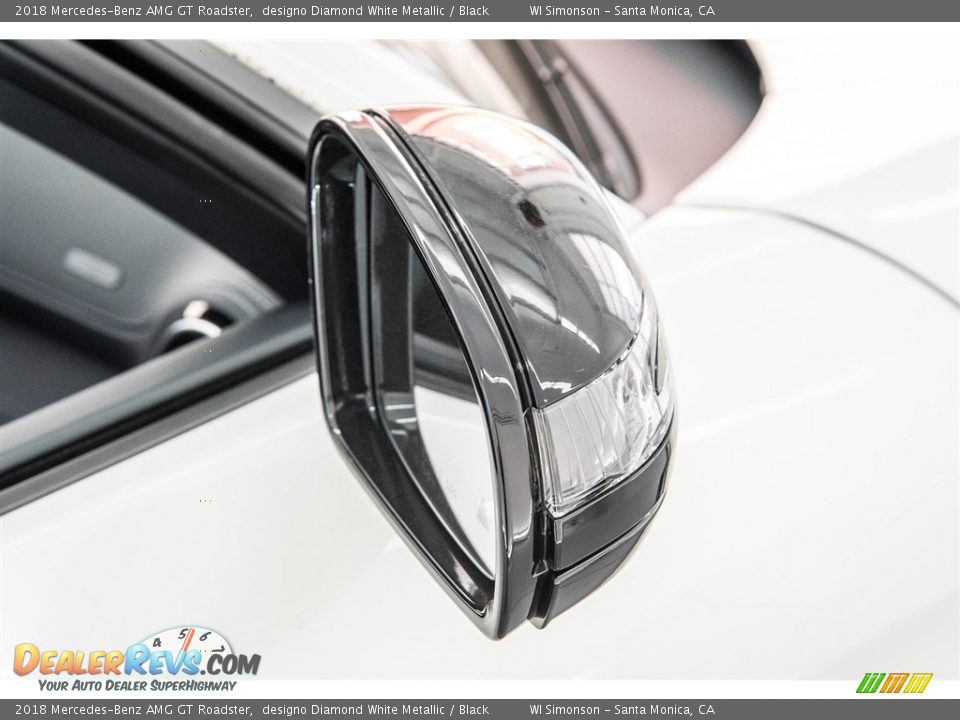 2018 Mercedes-Benz AMG GT Roadster designo Diamond White Metallic / Black Photo #16