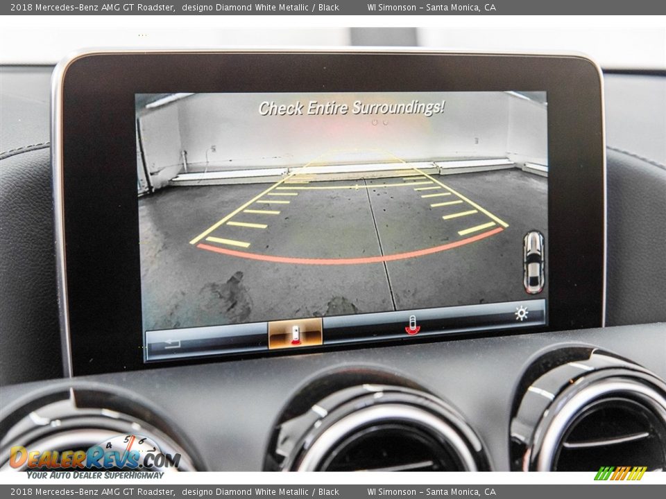 2018 Mercedes-Benz AMG GT Roadster designo Diamond White Metallic / Black Photo #23