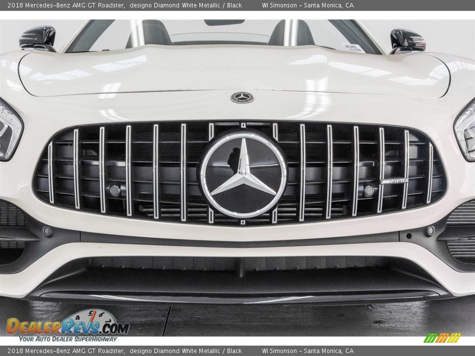 2018 Mercedes-Benz AMG GT Roadster designo Diamond White Metallic / Black Photo #24