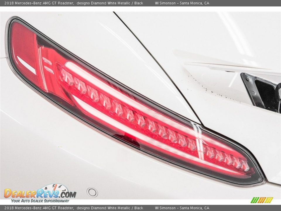 2018 Mercedes-Benz AMG GT Roadster designo Diamond White Metallic / Black Photo #34