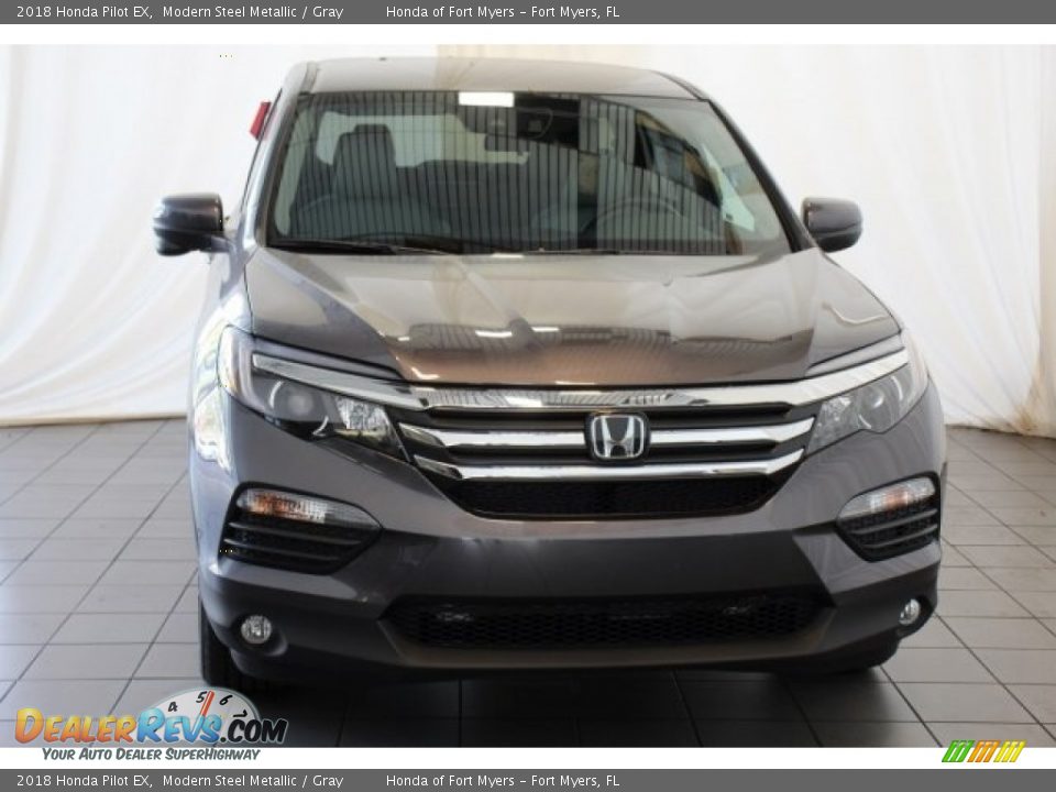 2018 Honda Pilot EX Modern Steel Metallic / Gray Photo #4