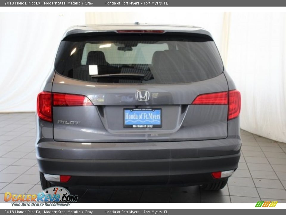 2018 Honda Pilot EX Modern Steel Metallic / Gray Photo #7