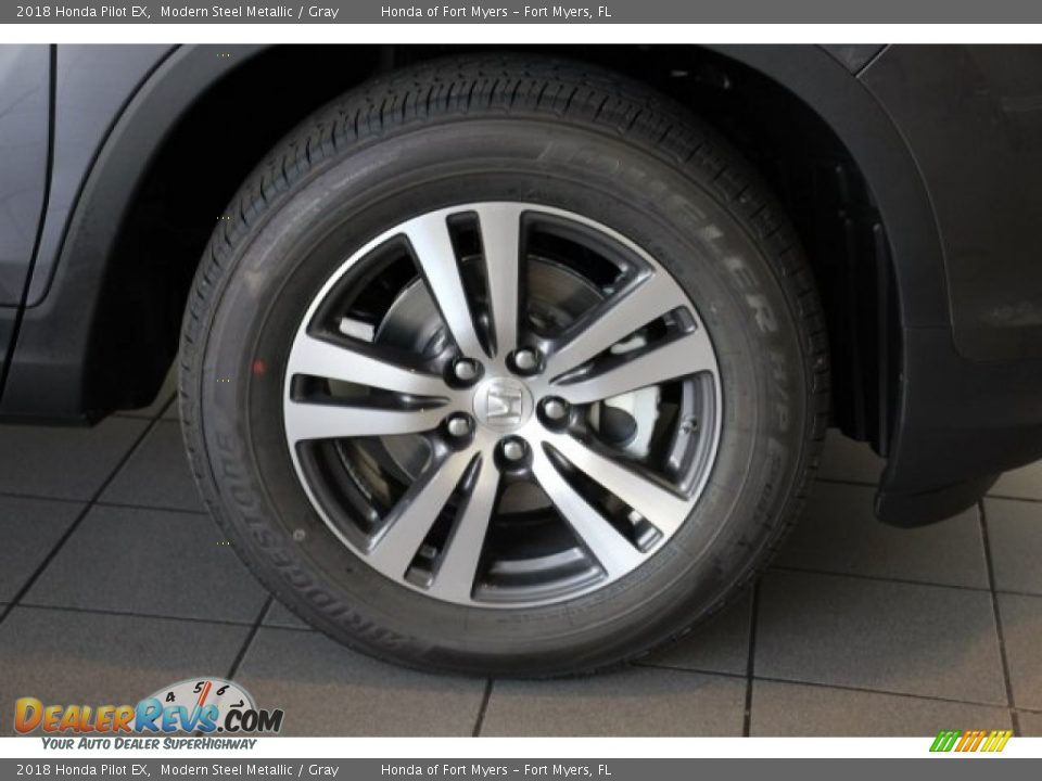 2018 Honda Pilot EX Modern Steel Metallic / Gray Photo #8